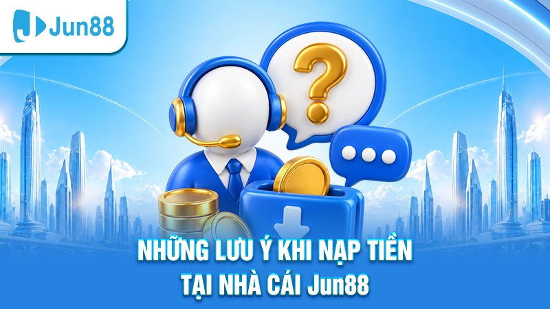 Những lưu ý khi nạp tiền tại nhà cái Jun88